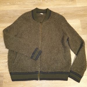 A New Day Zip Up Wool Bomber Jacket